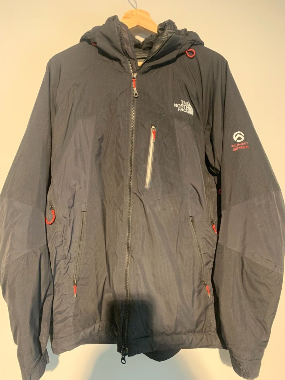 The North Face Summit Series Black Hooded Jacket Mens Medium
